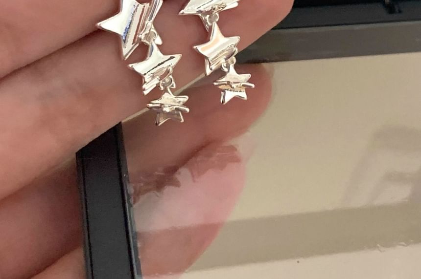 Ear Alloy Star Dangle / Cuff Earring