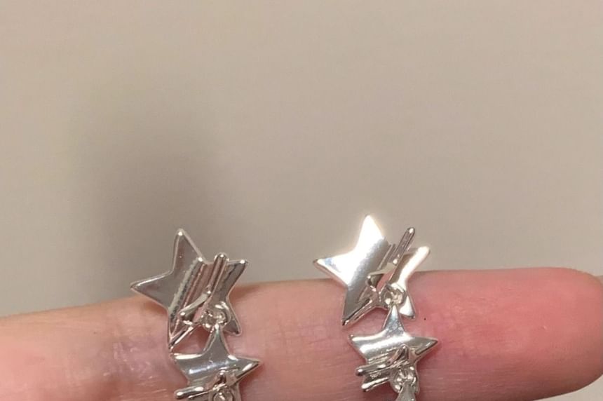 Ear Alloy Star Dangle / Cuff Earring
