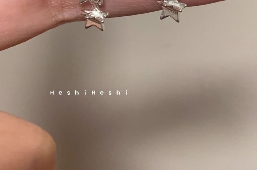 Ear Alloy Star Dangle / Cuff Earring
