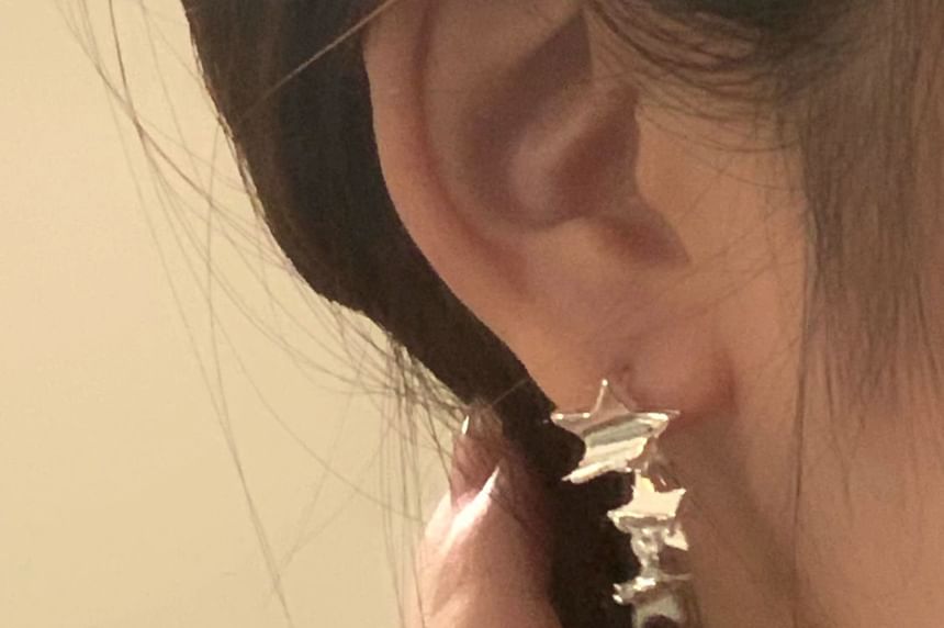 Ear Alloy Star Dangle / Cuff Earring
