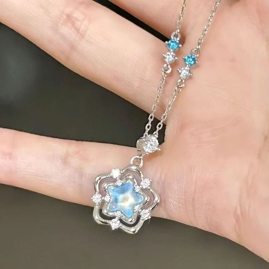 Star Necklace Alloy Pendant