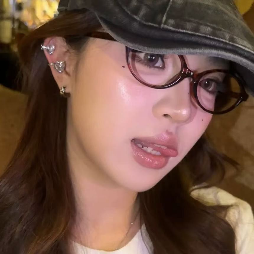 Ear 4: Heart Rhinestone Cuff Set of Alloy