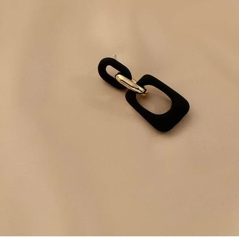 Geometric Alloy Earring Dangle Acrylic