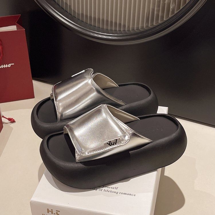 Sandals Adhesive Strap Platform