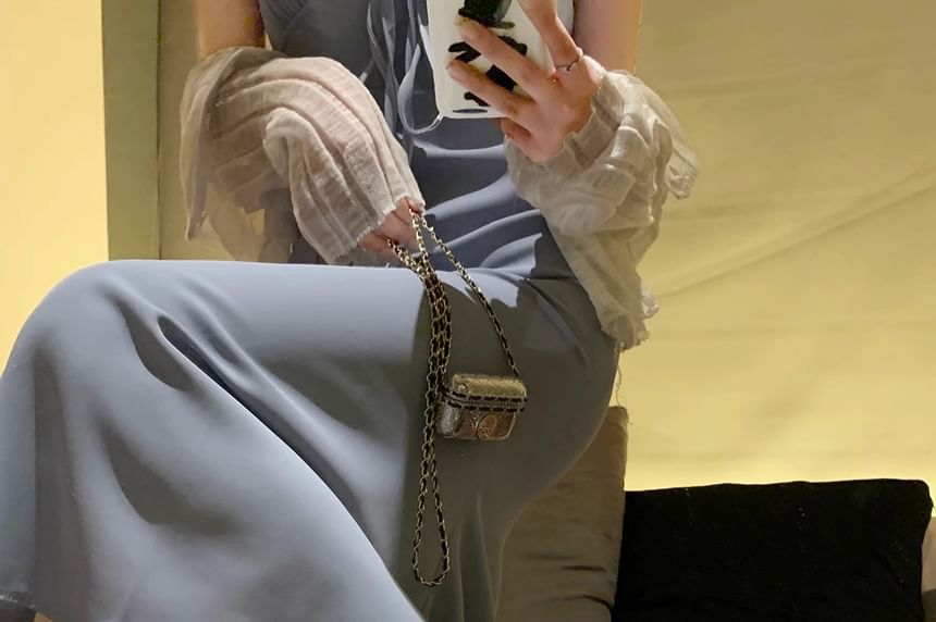 Rhinestone Strappy Chunky Heel Sandals