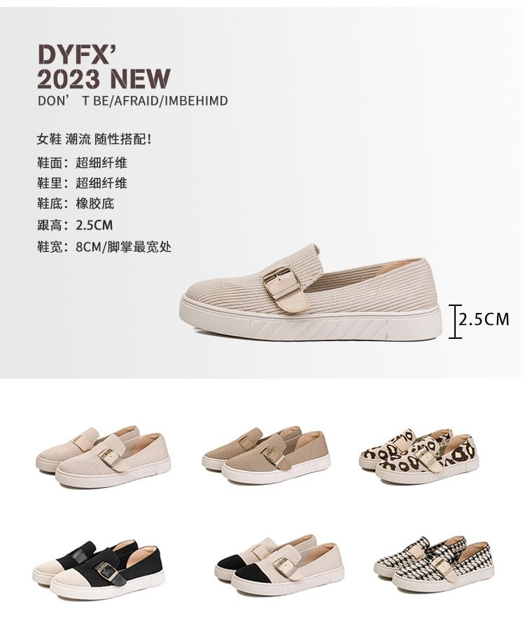 Slip-Ons Platform Buckled