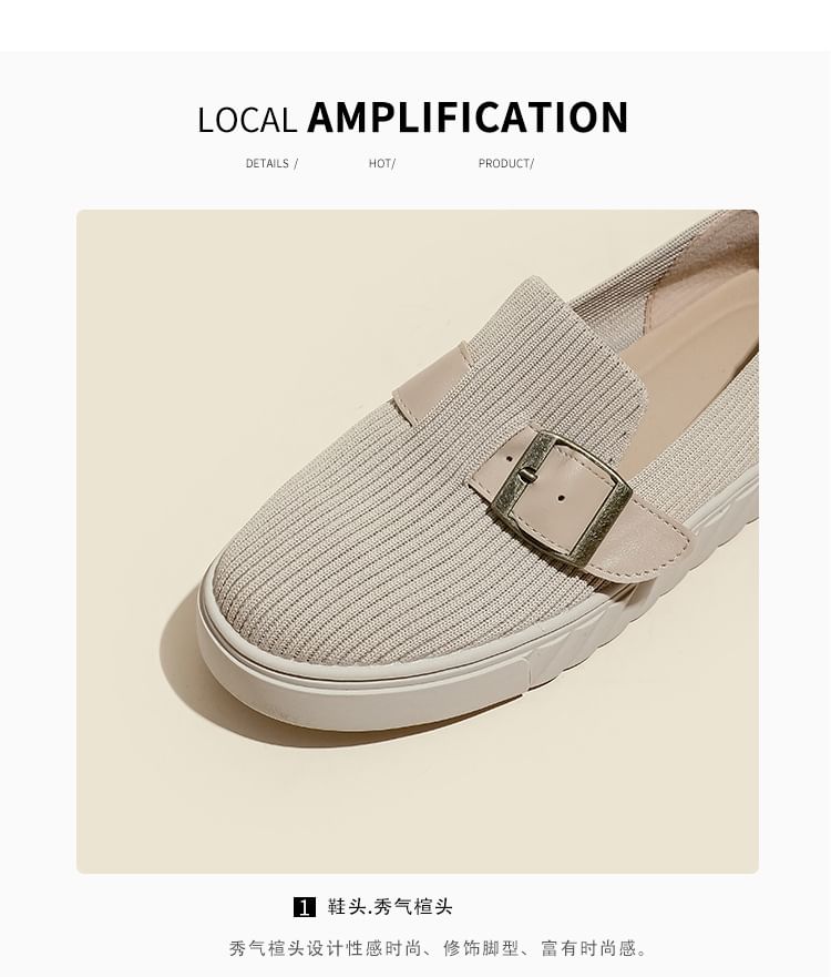 Slip-Ons Platform Buckled