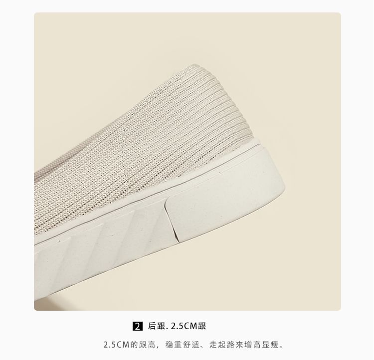 Slip-Ons Platform Buckled