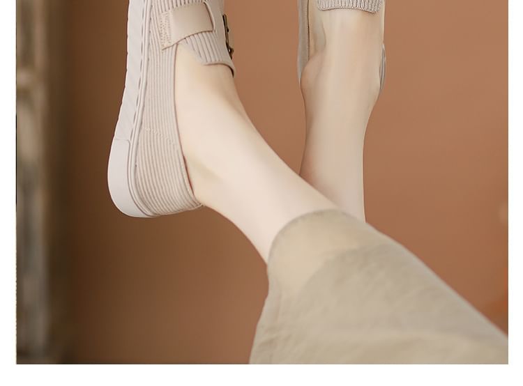 Slip-Ons Platform Buckled