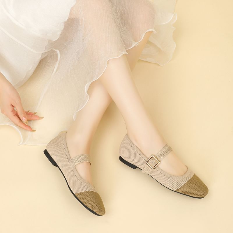 Chaussures Mary Jane à bout carré