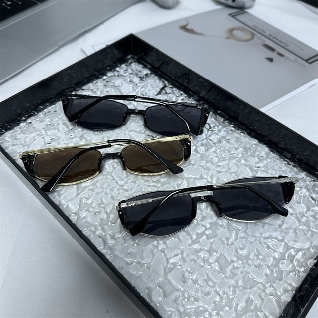 Rectangular Plain Sunglasses
