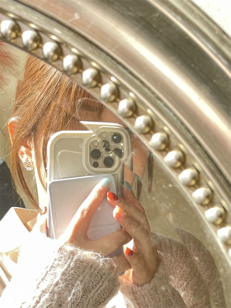 Leverback Heart Ear Stud Silver Sterling