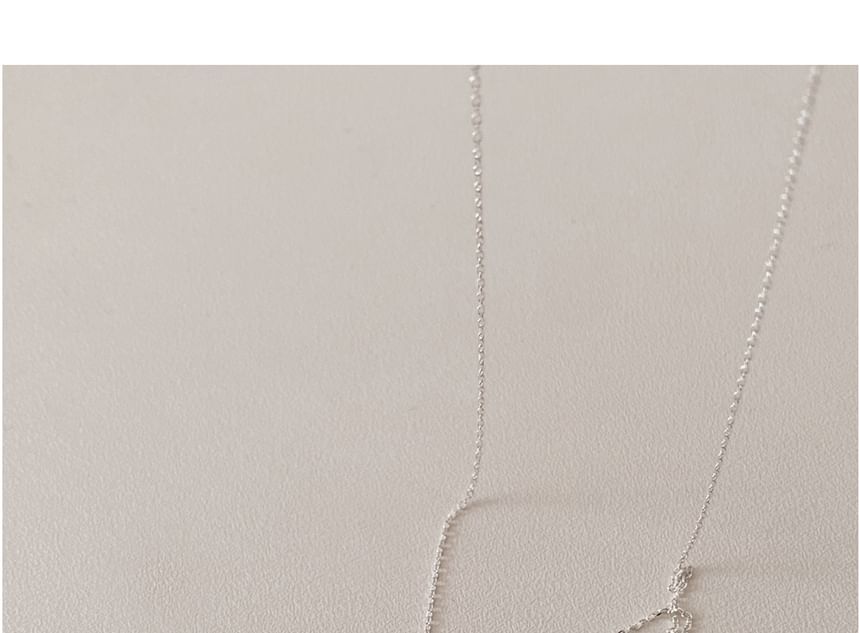 Sterling Faux Necklace Silver Pearl Beaded