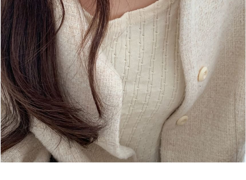 Sterling Faux Necklace Silver Pearl Beaded