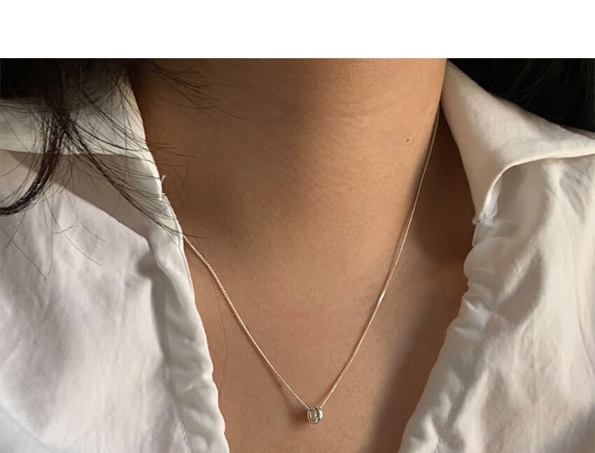 Pendant Necklace Sterling Silver Bead