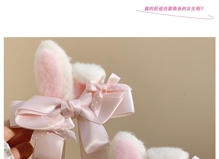 / Set Rabbit Clip Ear Hair Bow