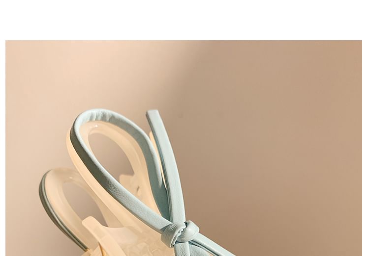 Bow Claw Faux Leather Hair