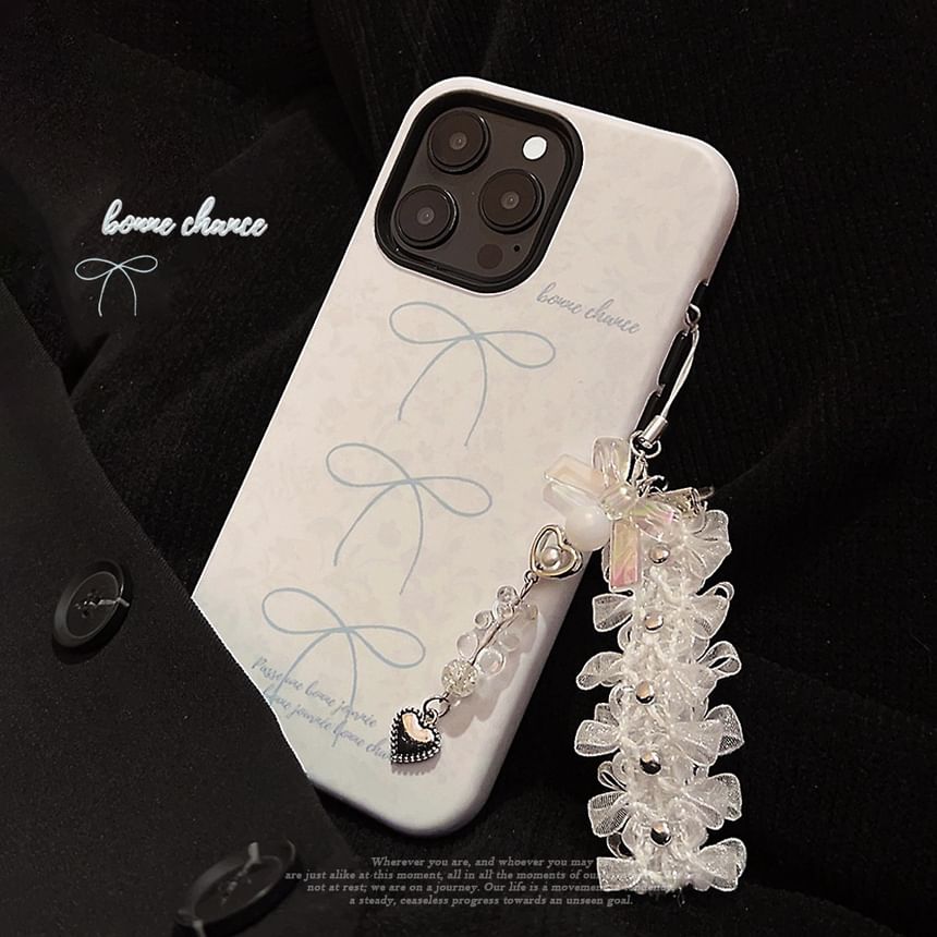 Bow Charm Case / Lace Set Phone
