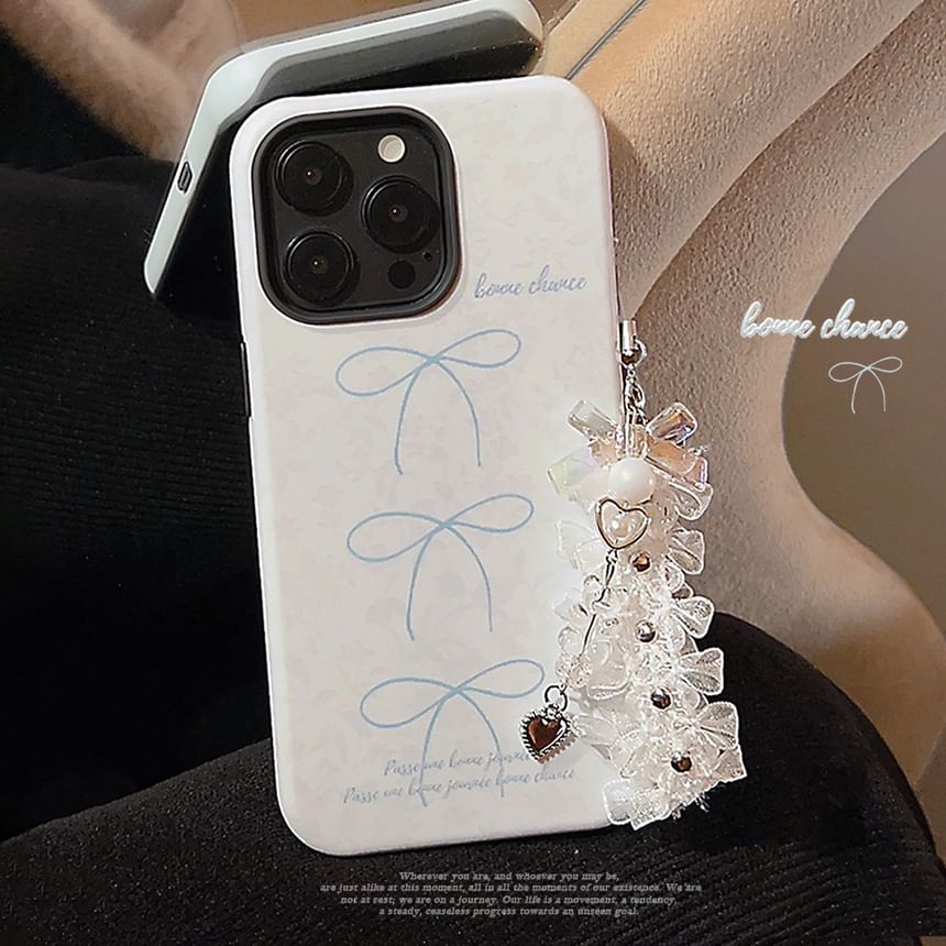 Bow Charm Case / Lace Set Phone