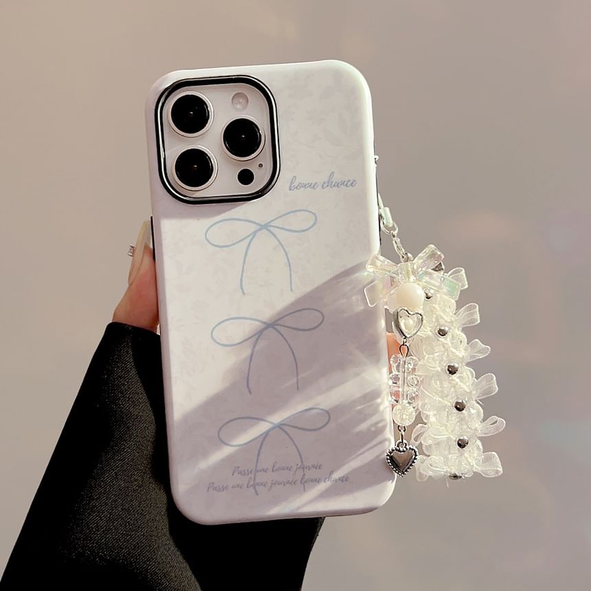Bow Charm Case / Lace Set Phone