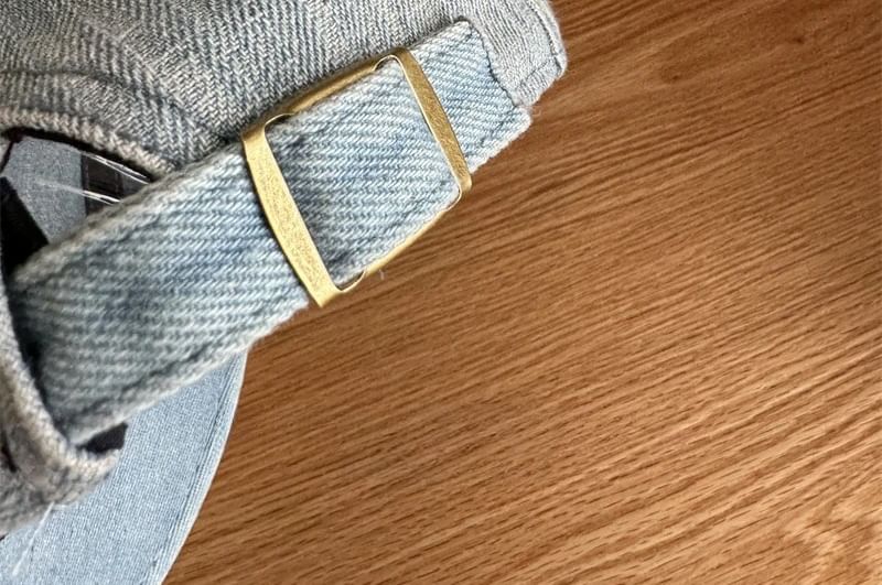 Newsboy Denim Ribbon Cap