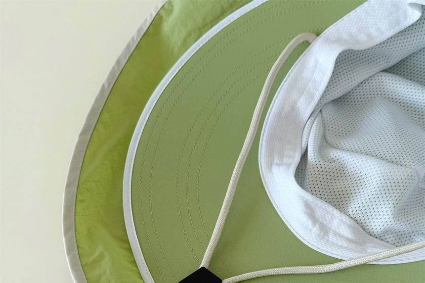 Bucket Plain Hiking Hat Contrast Trim