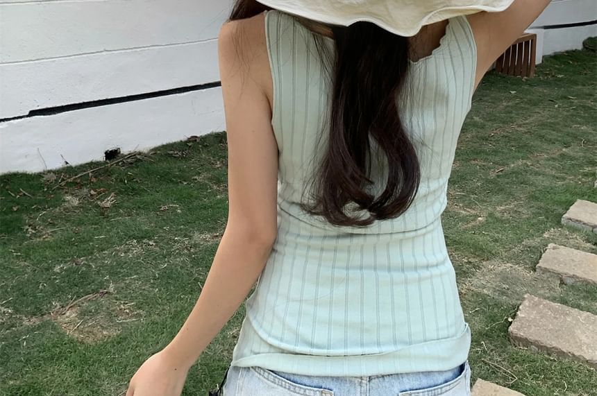 Hat Bucket Hiking Plain Ruffle