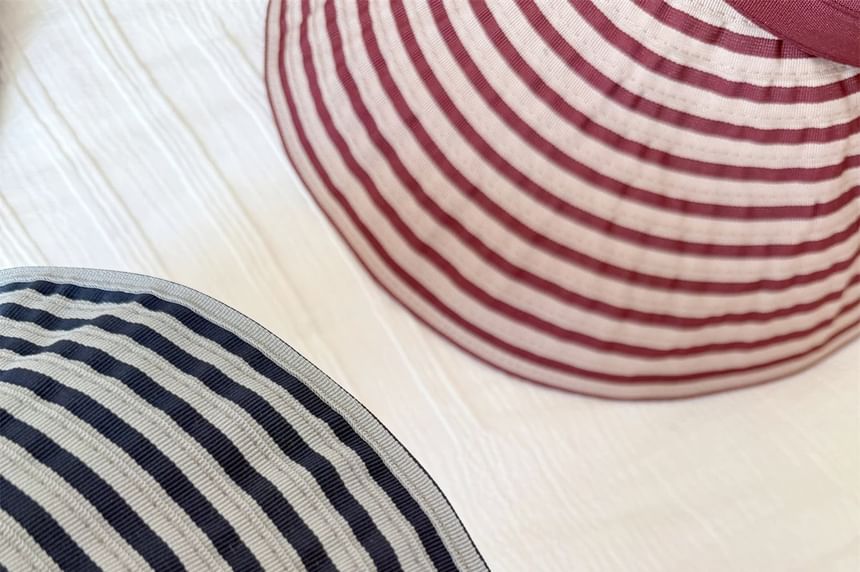 Visor Brim Striped Wide