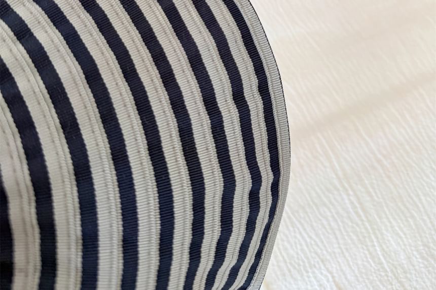 Visor Brim Striped Wide