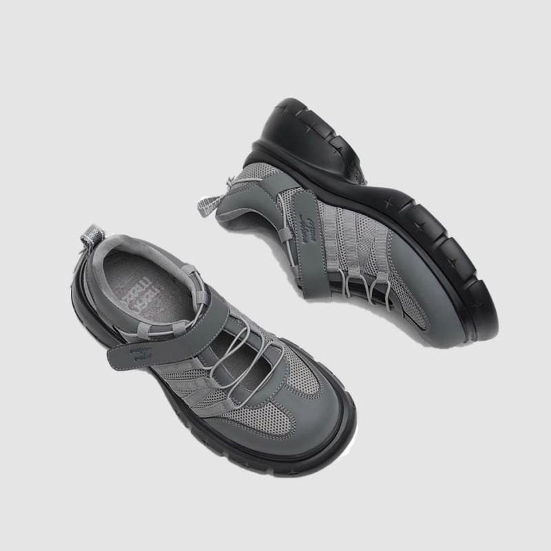 Platform Chunky Heel Lace-Up Shoes