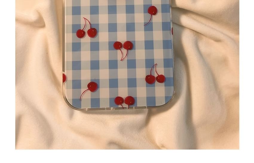Case iPhone Print Beaded / Cherry Set Strap