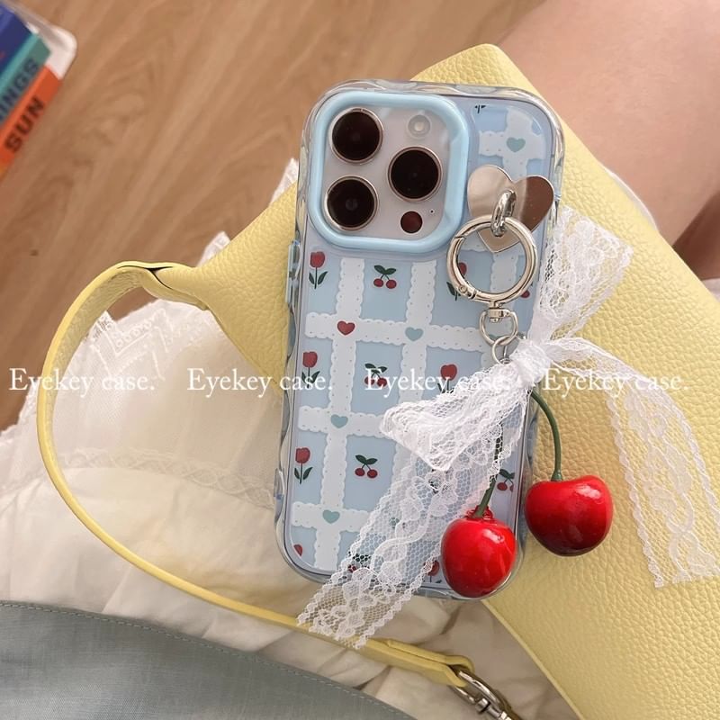 Case Charm / Set Print iPhone Floral