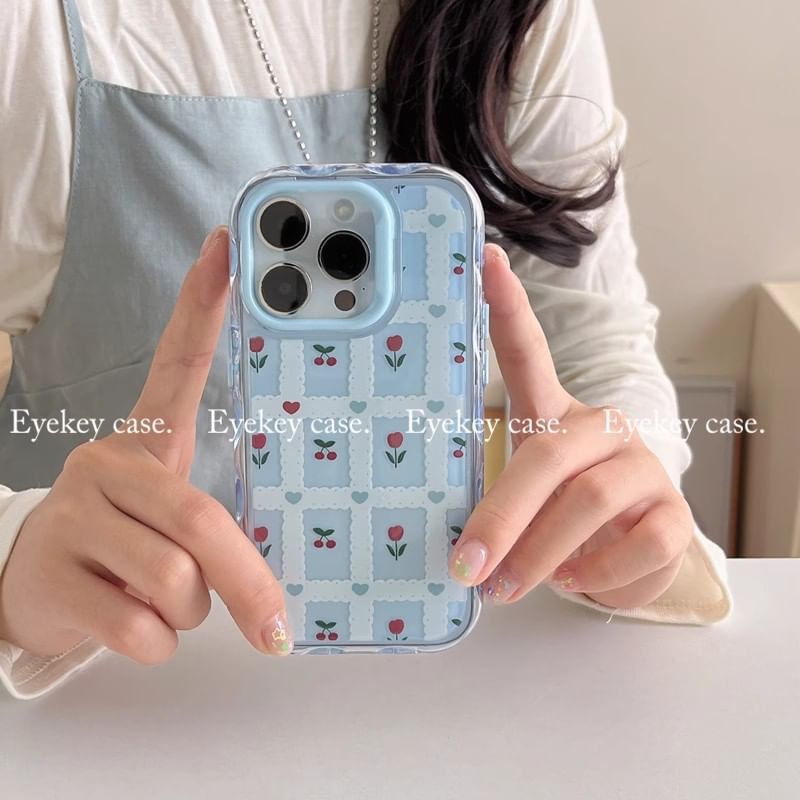 Case Charm / Set Print iPhone Floral