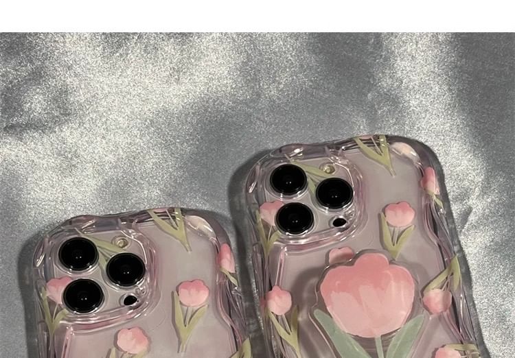 iPhone Floral / Stand Print Case Set