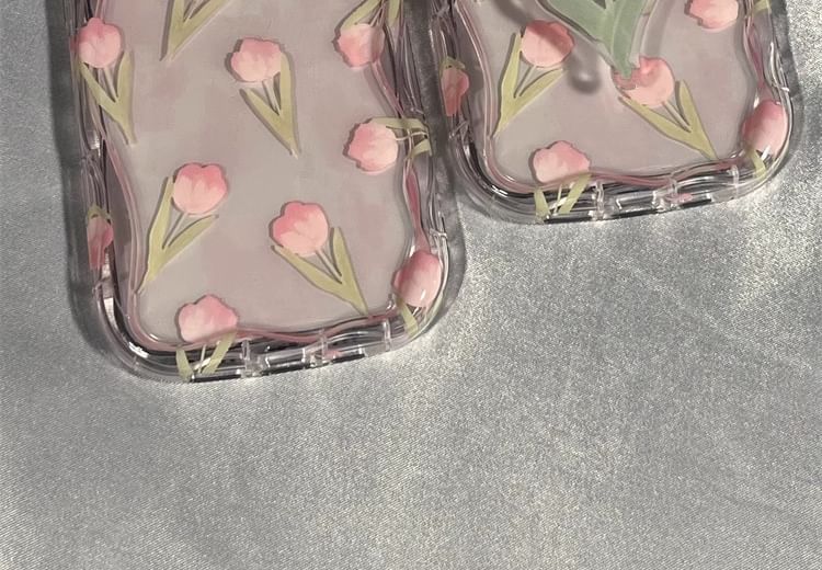 iPhone Floral / Stand Print Case Set