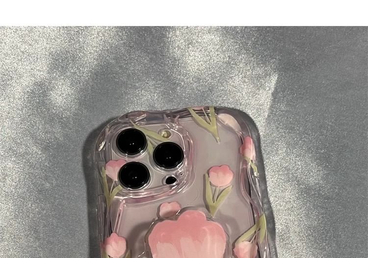 iPhone Floral / Stand Print Case Set
