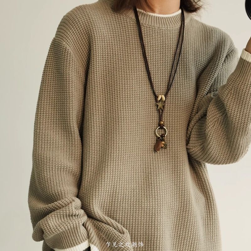 Cord Layered Pendant Necklace Bead Star