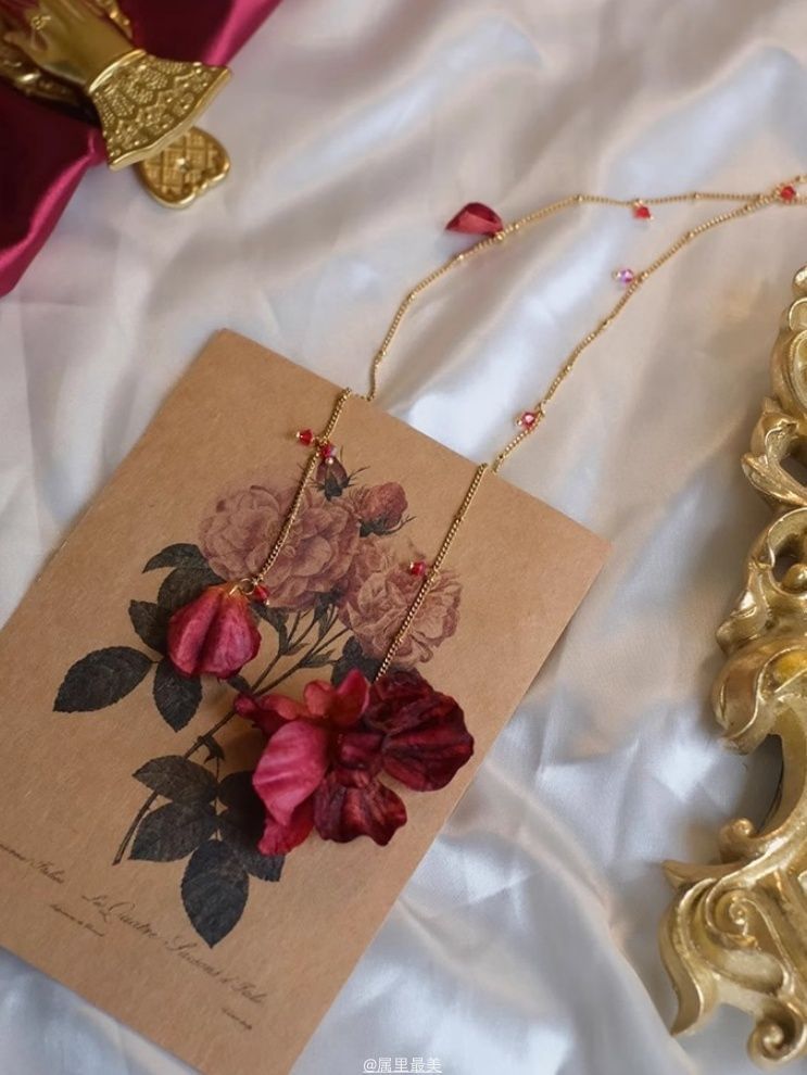 Lariat Necklace Alloy Petal