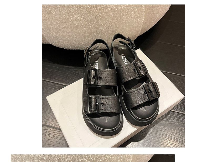Platform Buckled Sandals