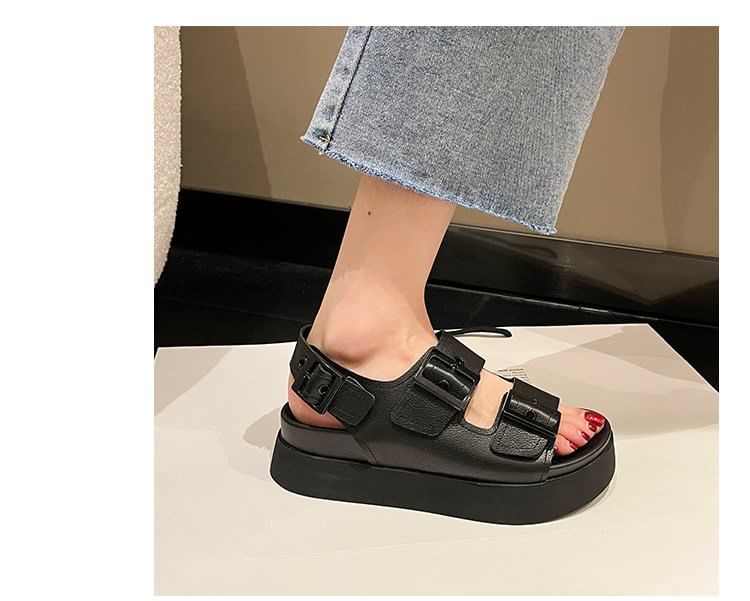 Platform Buckled Sandals