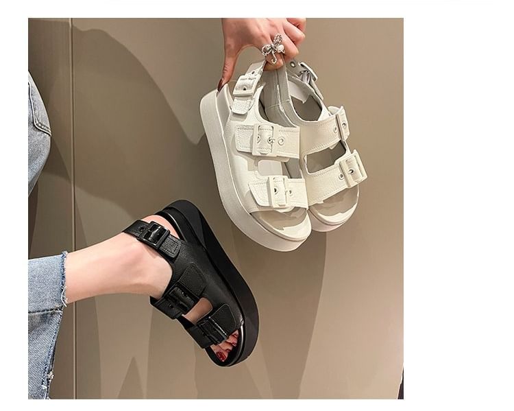 Platform Buckled Sandals