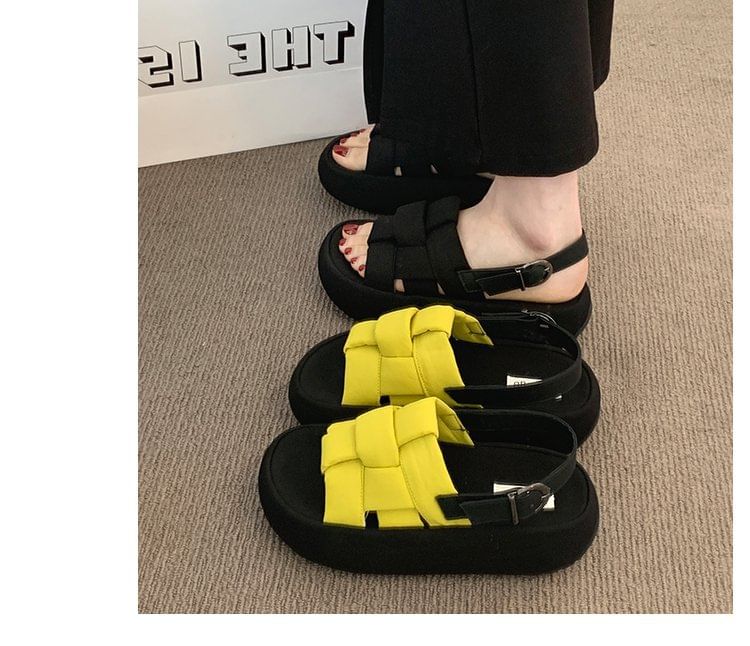 Sandals Woven Platform