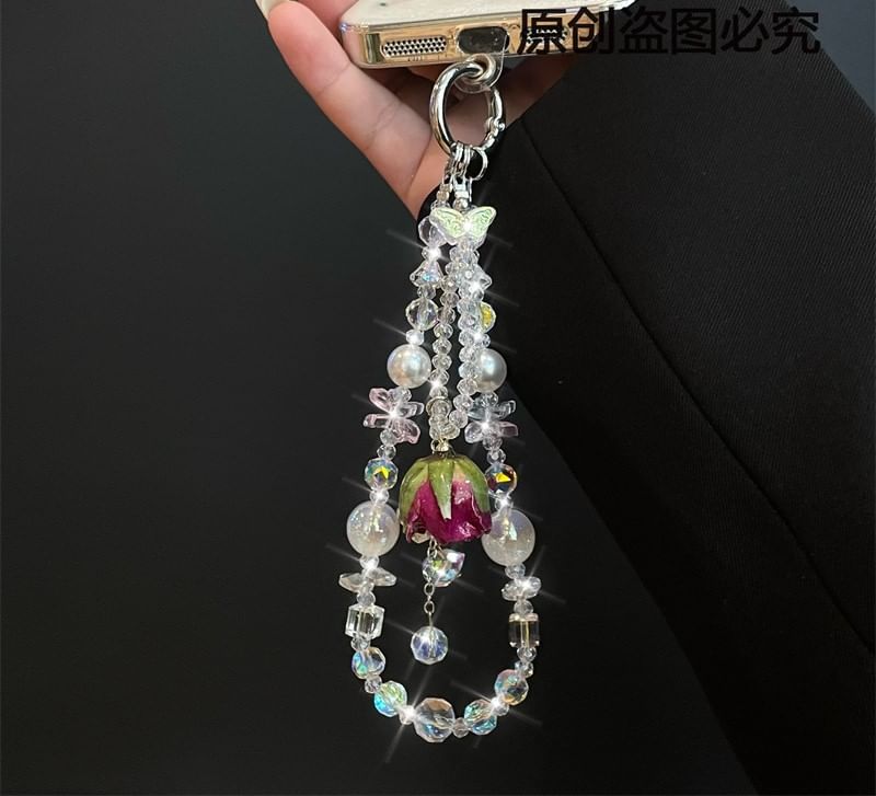 Pad Beaded Lanyard Phone with