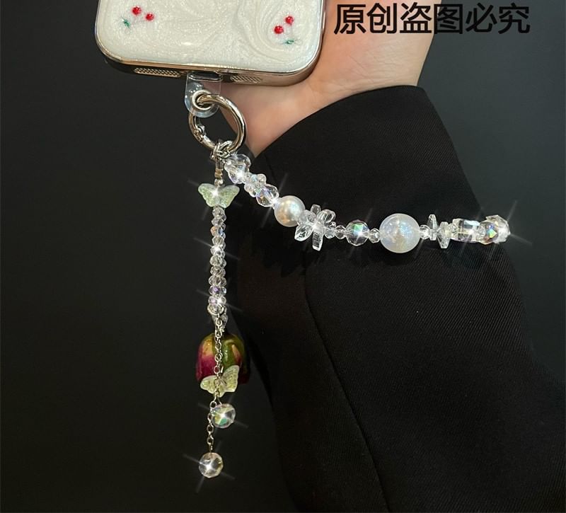 Pad Beaded Lanyard Phone with