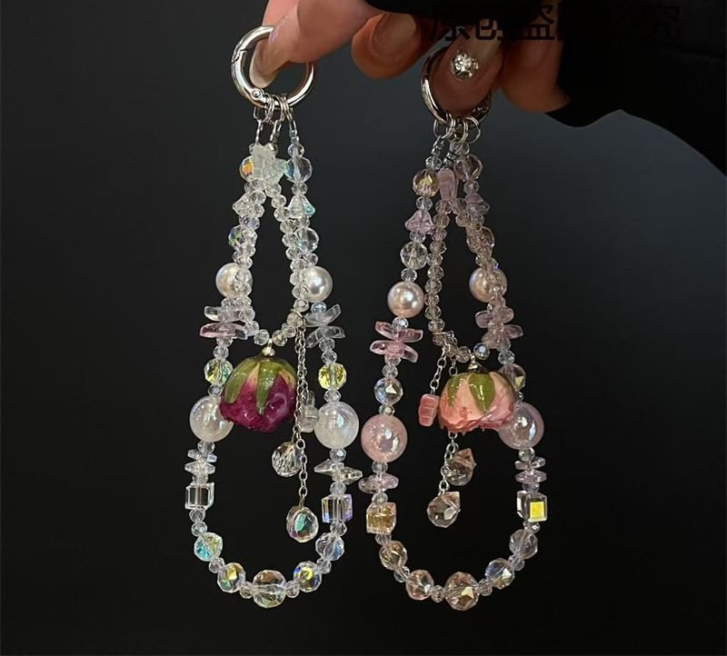 Pad Beaded Lanyard Phone with