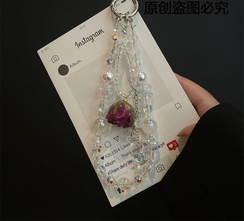 Phone Beaded with Pad Lanyard