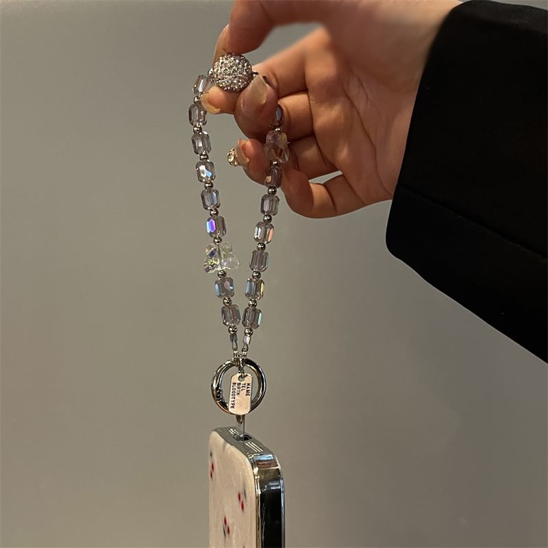 Beaded Lanyard Phone Butterfly
