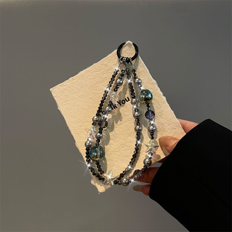 Lanyard Phone Pearl Star Faux