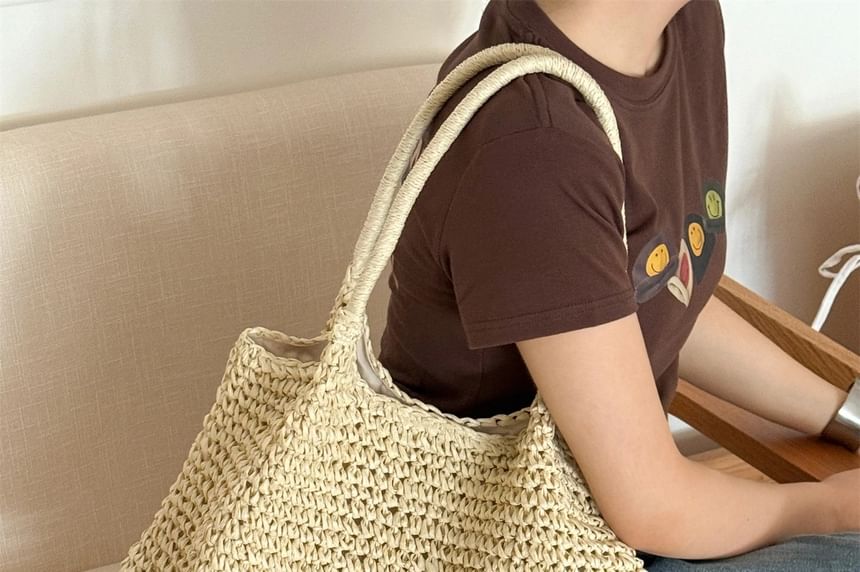 Bag Tote Plain Straw