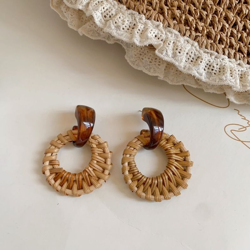 Hoop Woven Earring Drop